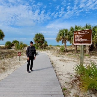 At Sand Key Beach