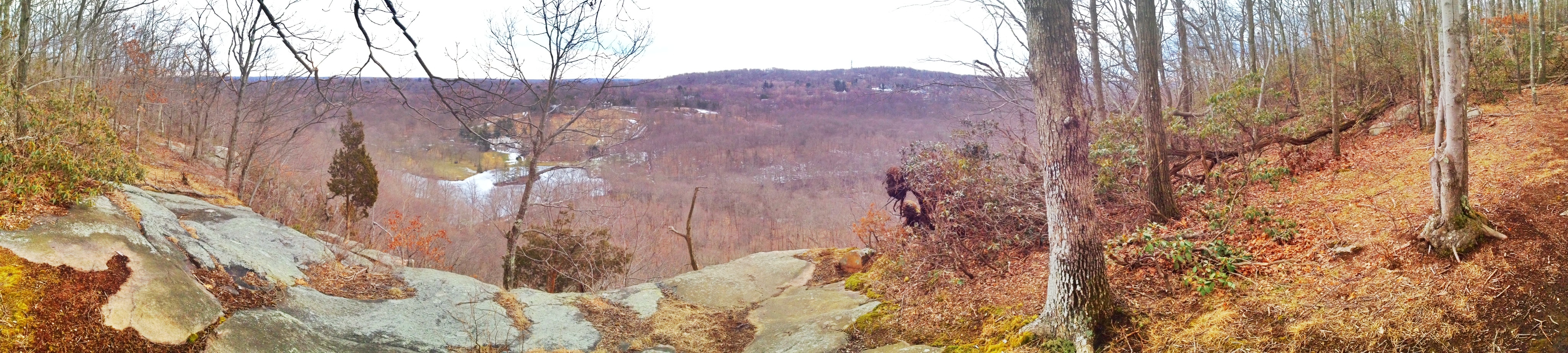 Wintertime at the Raven Rocks overlook.