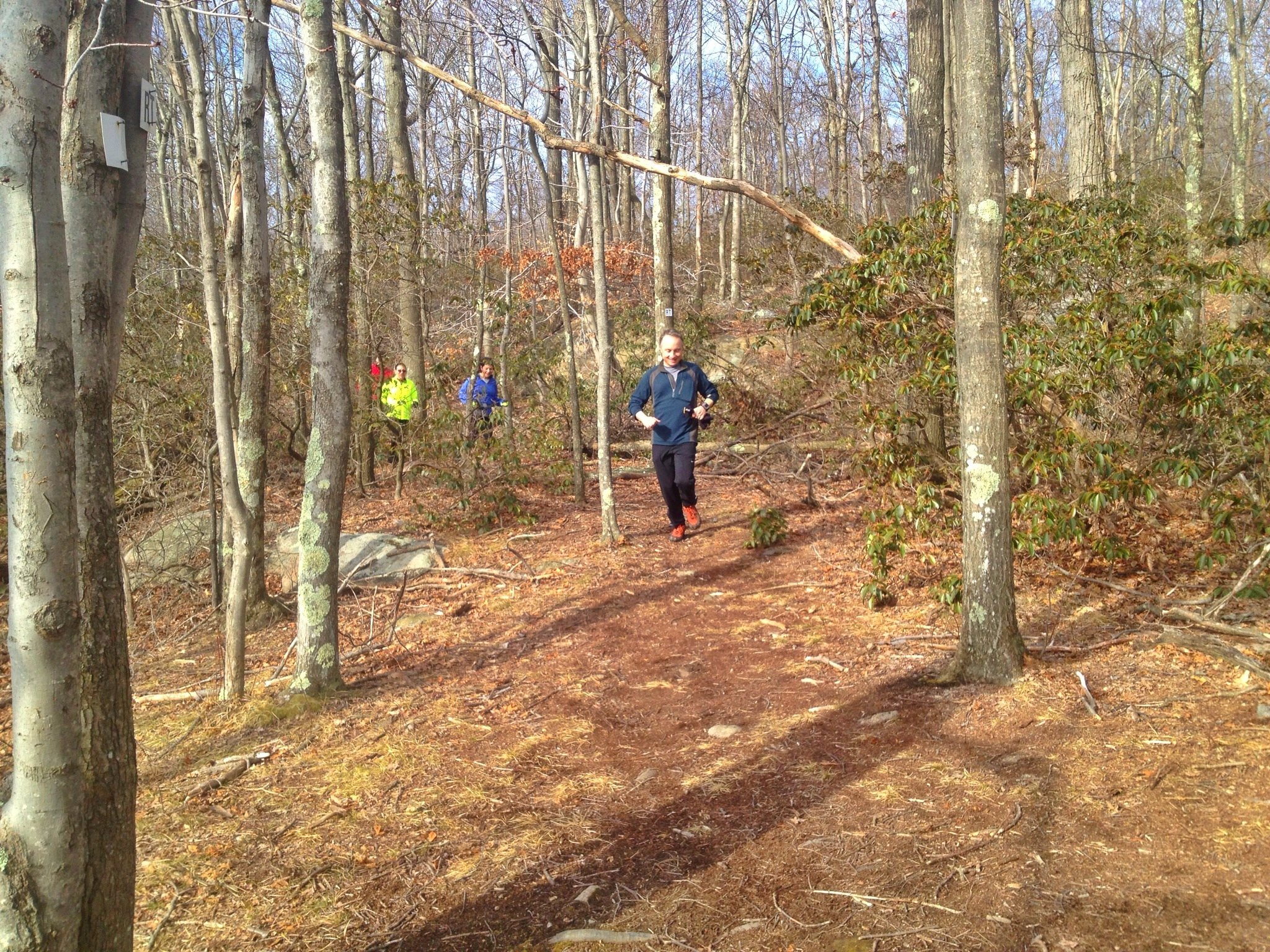 Heading down the Raven Rocks connector trail.