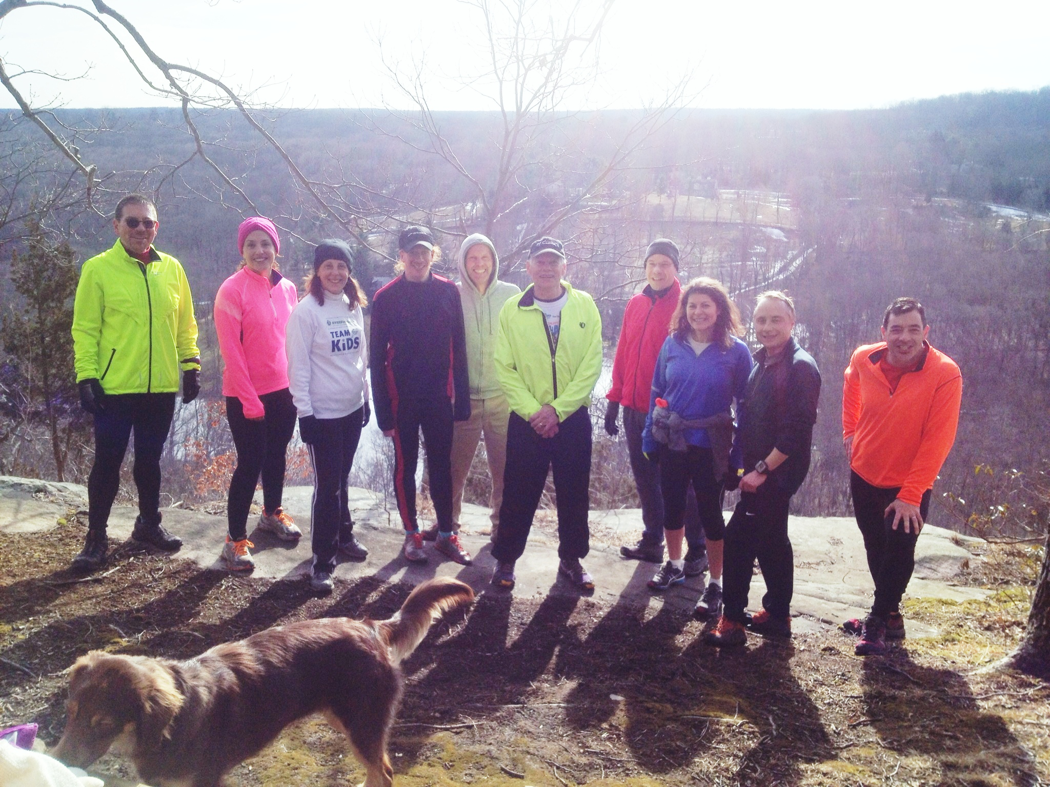 Good looking group at the Raven Rocks overlook, winter 2013.