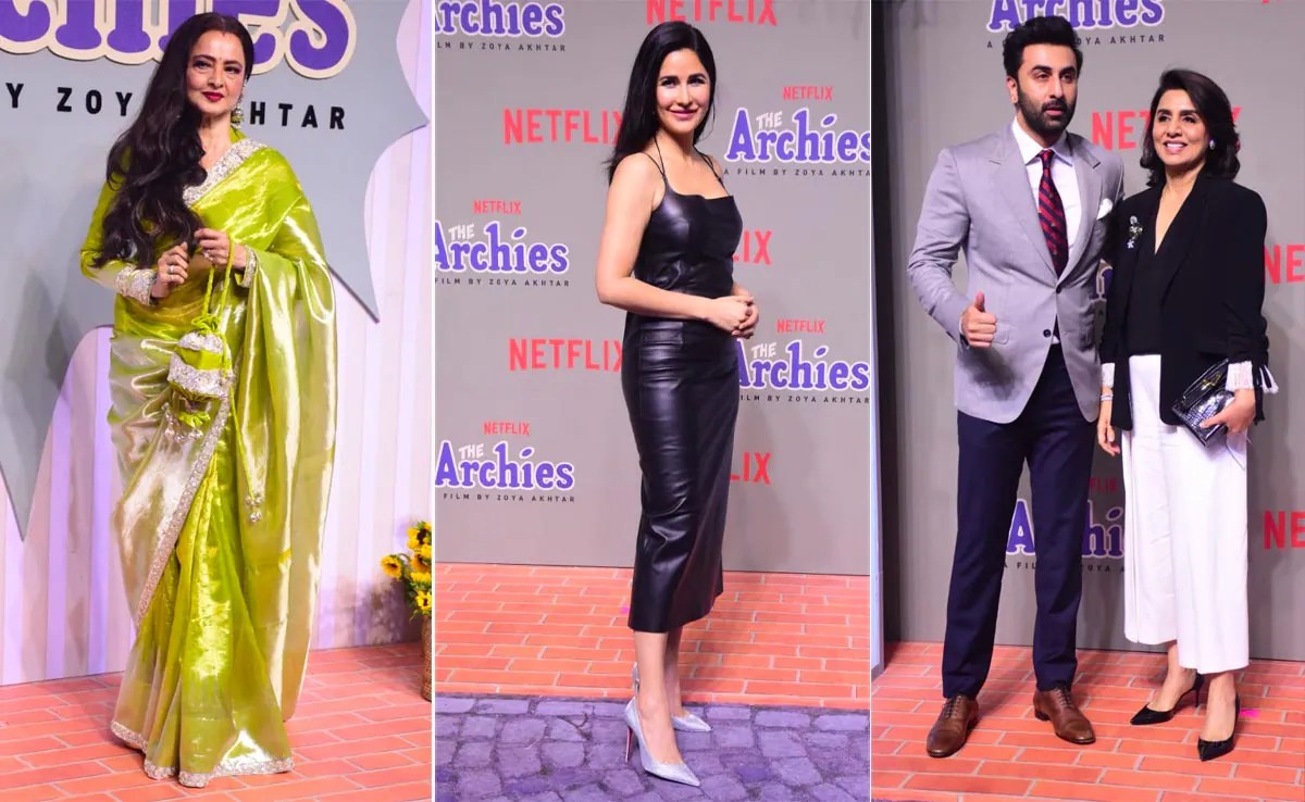 "Dazzling Night at The Archies Screening: A Celestial Convergence of Stars and Style!"