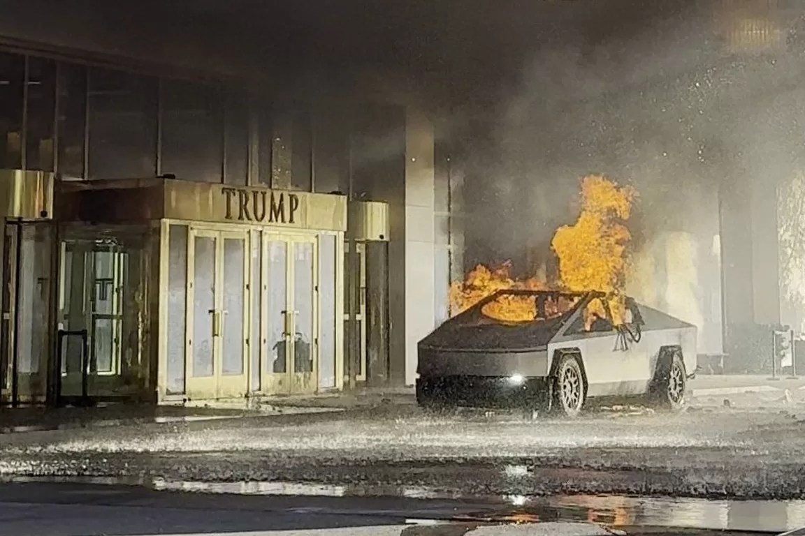 "Tesla Cybertruck Explosion Outside Las Vegas Trump Hotel Sparks Investigation"
