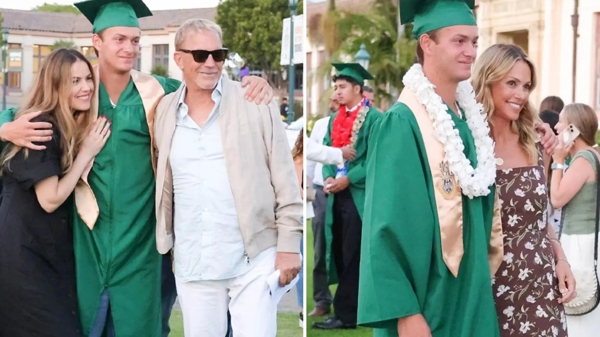 Kevin Costner and Christine Baumgartner Reunite at Son Cayden’s Graduation — Tension Remains