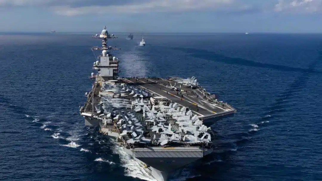 Fire Aboard USS Gerald R. Ford in Red Sea Injures Two Sailors Amid Rising Middle East Tensions