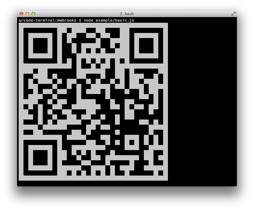 Qrcode Terminal Npm