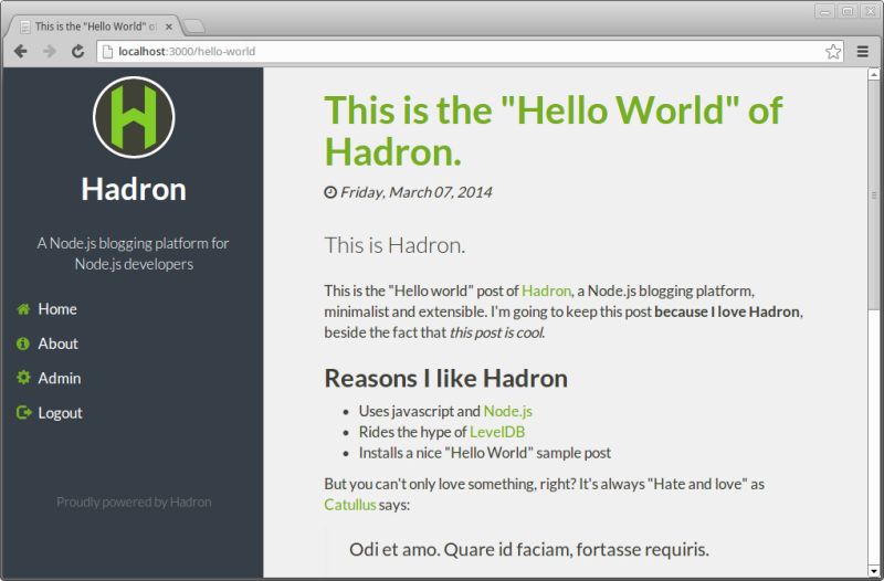 Hadron Github - High Quality Minimal Design - Ultra HD