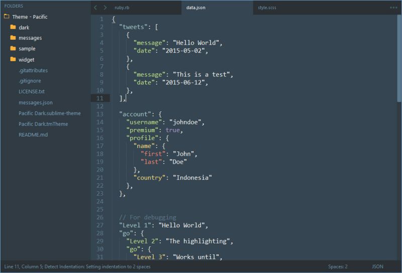 Github Hrsetyono Theme Pacific Sublime 3 Theme Based On Codecademy - Vintage Wallpapers - Amazing Desktop Collection