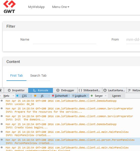 Github Interseroh Demo Gwt Springboot Simple Example Webapp For Gwt - Ultra HD Gradient Design - Full HD
