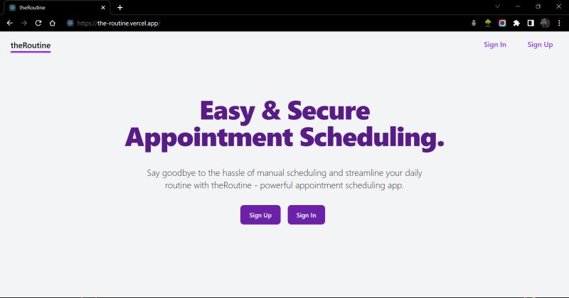 Github Suprabathk Theroutine - Premium Minimal Art Gallery - Desktop