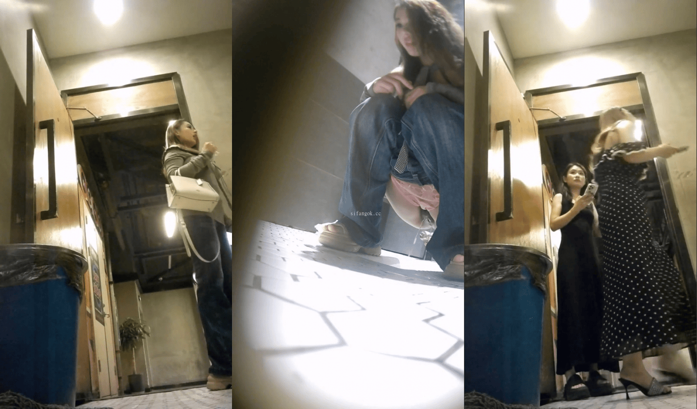 美女如云夜店双机位真实偷拍多位靓妹方便，脸穴同框，赏脸赏逼