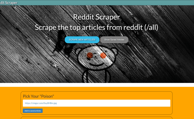 GitHub - Kcruzdev/Reddit-Frontpage-Scraper: Scrape The Front Page Of ...