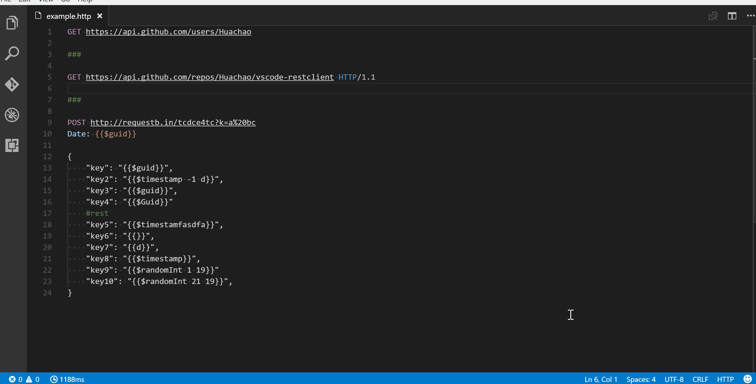 vscode-restclientREADME.md at master · Huachaovscode-restclient · GitHub
