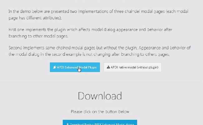 Enhanced Modal Dialog