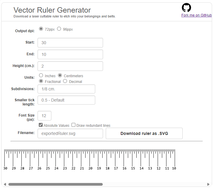 how to make a ruler or tape measure with a printer or laser cutter 3 steps instructables