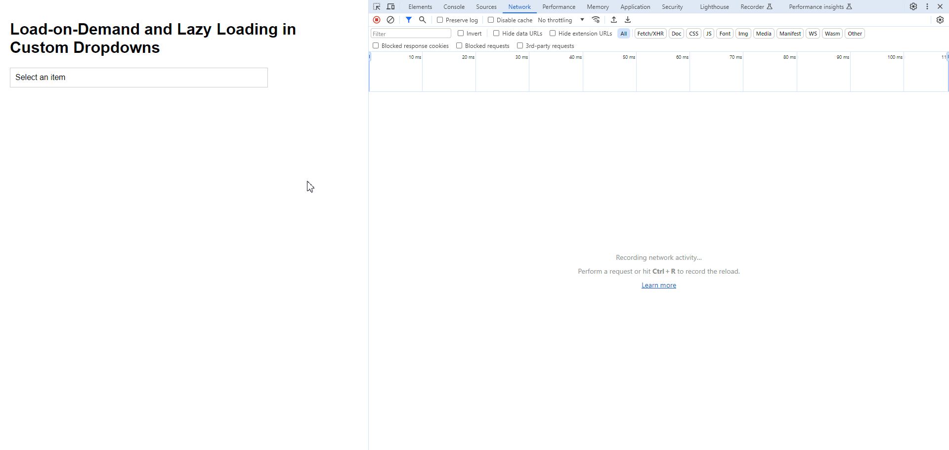 Preview-Load-on-Demand and Lazy-Loading