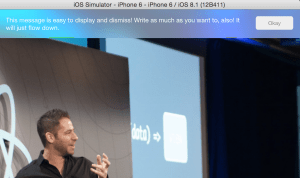 react native toast overlay blur