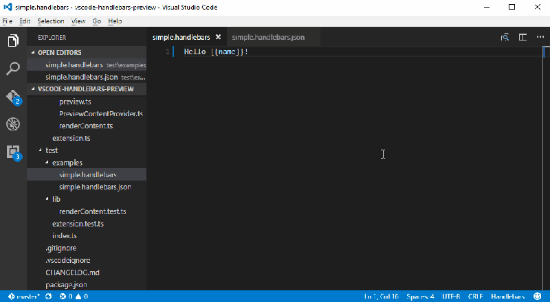 Handlebars Preview - Visual Studio Marketplace