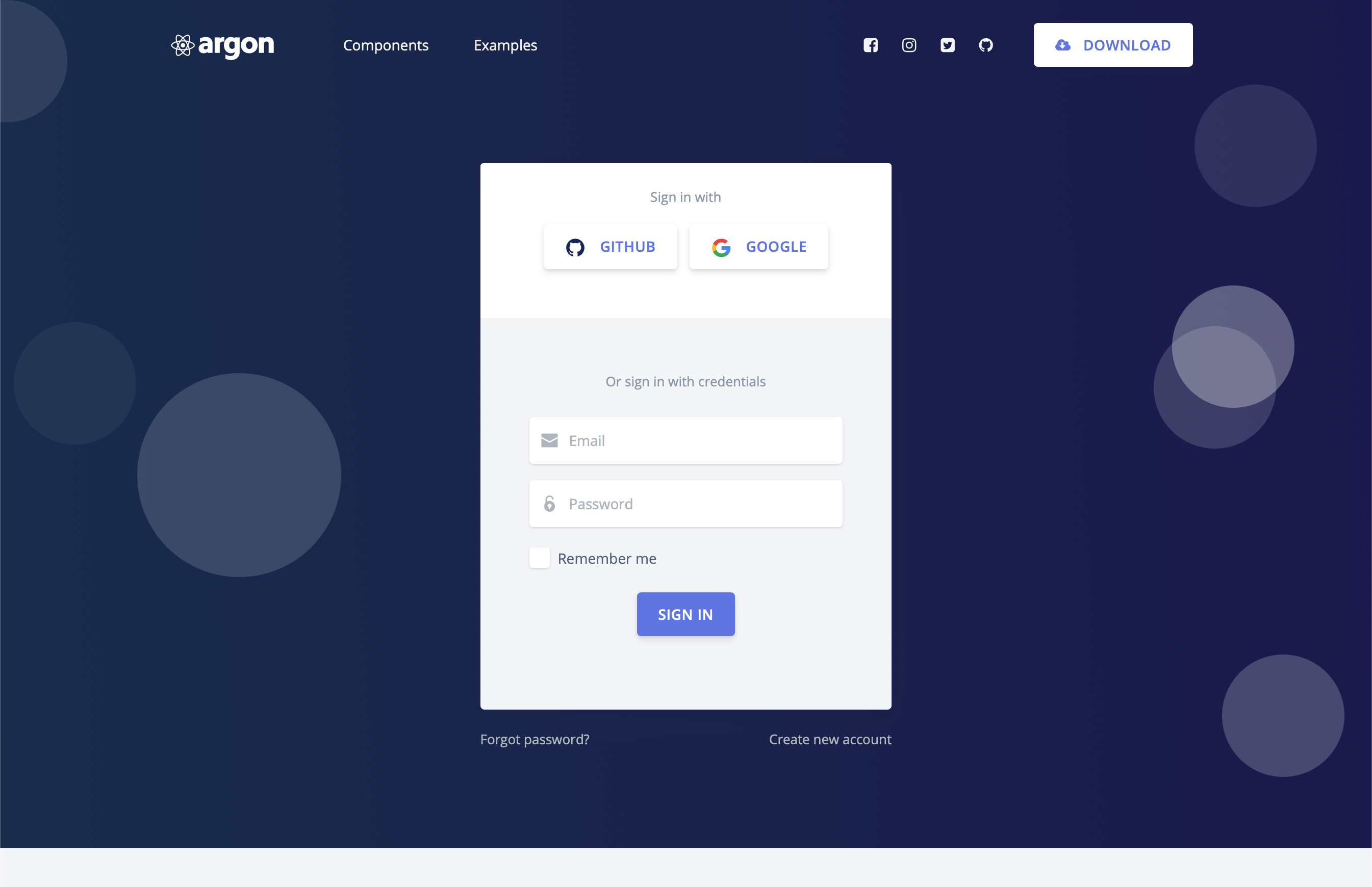 Github Creativetimofficial Argon Design System React React Version Of Argon Design System