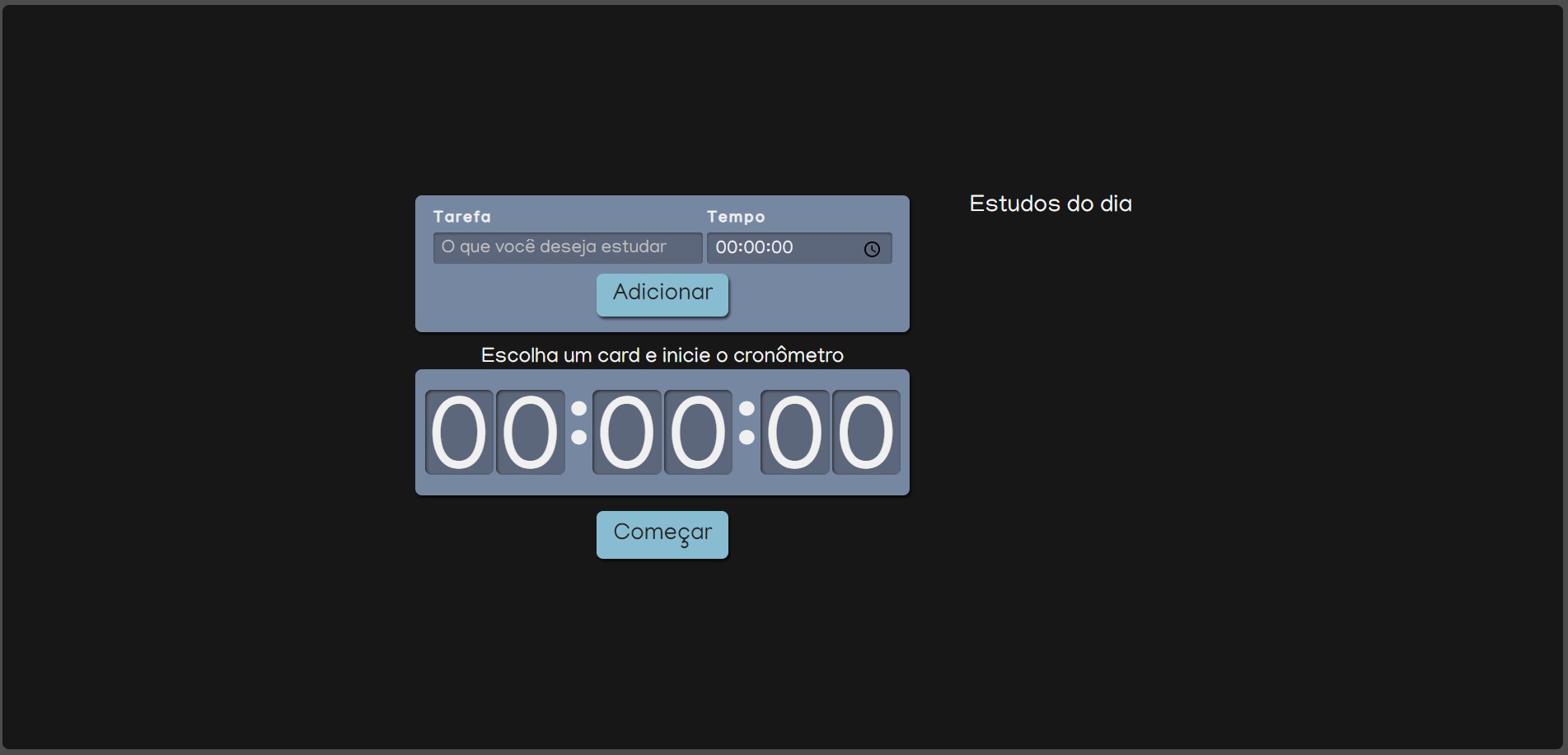 GitHub - Faelpatrick/alura-react-studies: Cronometro De Atividades De ...
