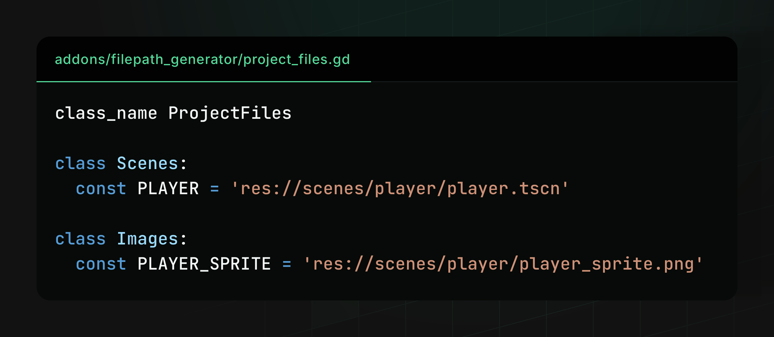 Const Generator