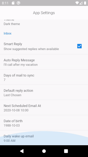 Flutter clean settings ui