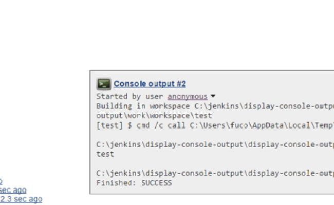 Display Console Output | Jenkins Plugin