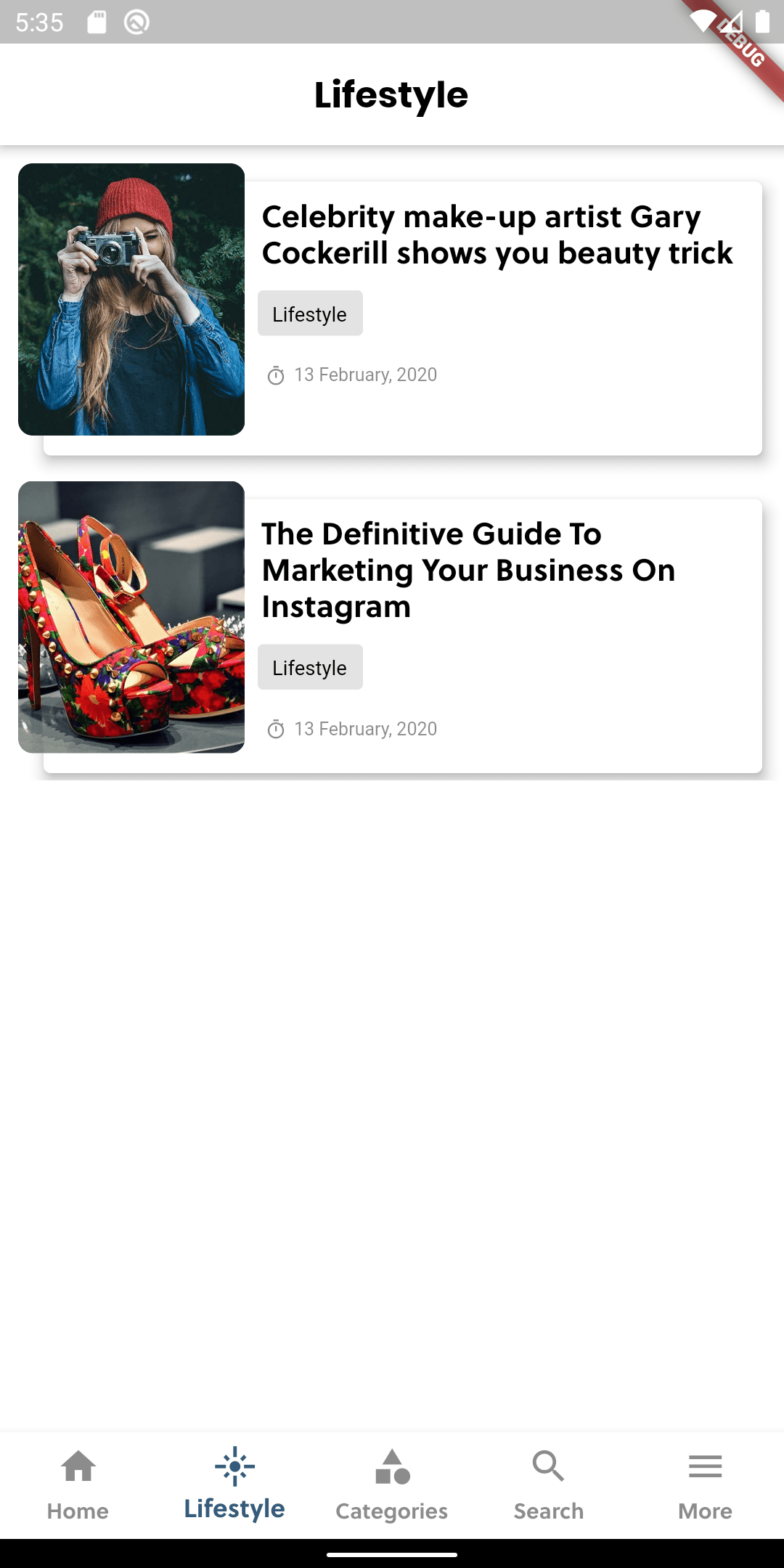 The baseurl have an issue and when i run i get this error. Cross platform wordpress news app built with Flutter