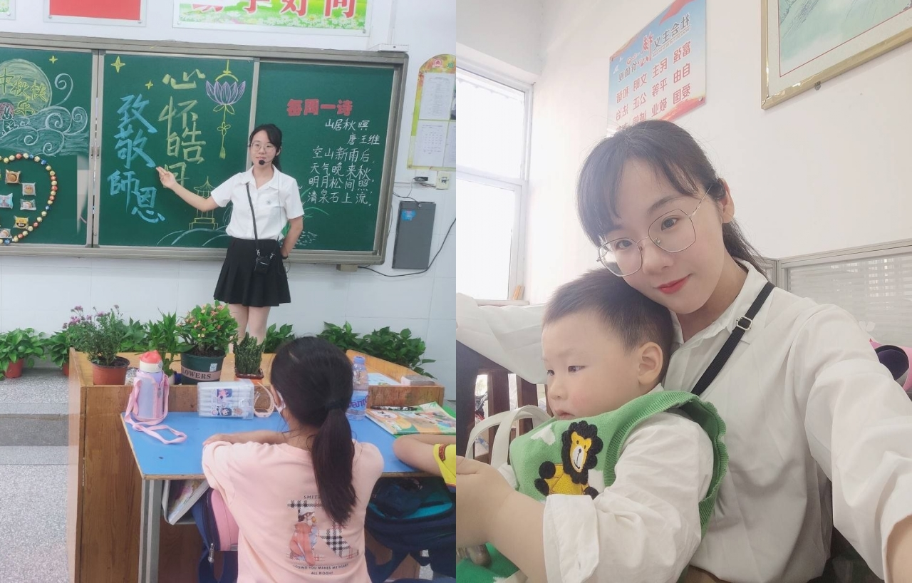 【原相机泄密】小学语文老师眼镜少妇露脸啪啪自拍视图流出，从穿婚纱到床上性爱照，反差感拉满，原档无水印
