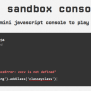 GitHub - Openexchangerates/javascript-sandbox-console: A Mini ...