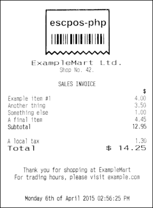 Escpos Tools Esc2html Md At Master Receipt Print Hq Escpos Tools Github