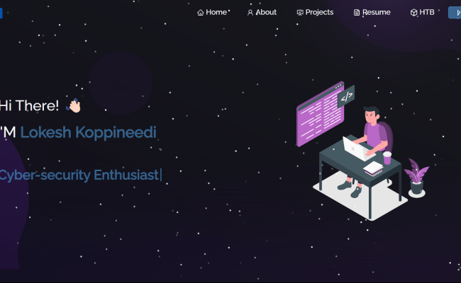 GitHub - Skydrige/MyPortfolio: A Cyber Security Enthusiast Portfolio