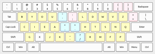 Rendering of this layout on a standard 60% keyboard.