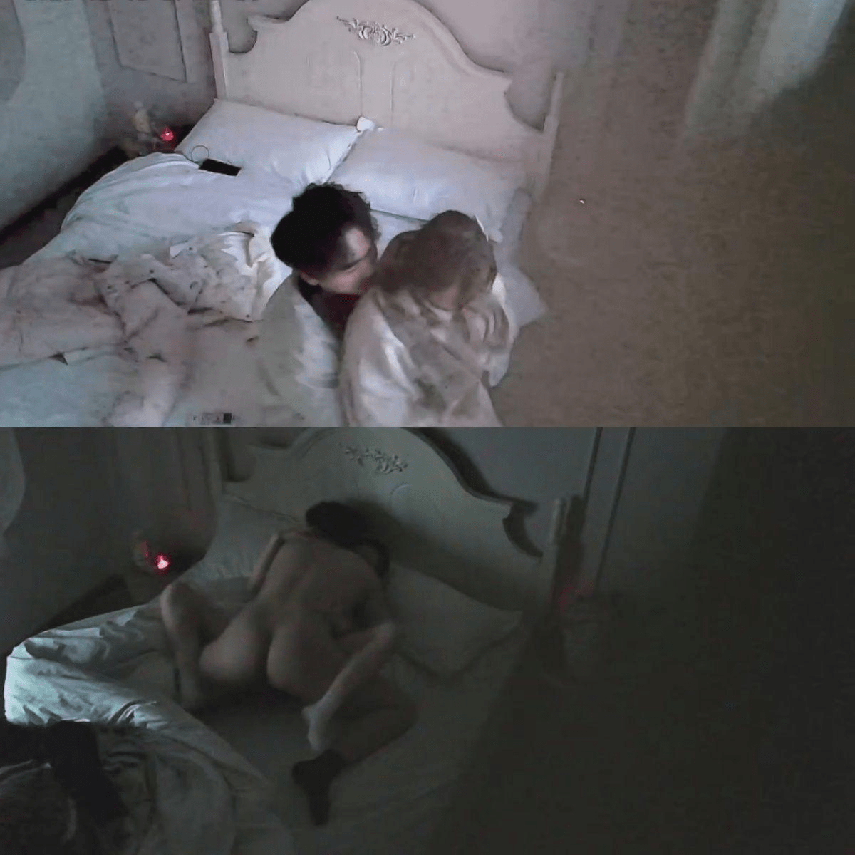 2-8流出酒店偷拍❤️大学女孩被男友脱的只剩小白袜压着穴被操