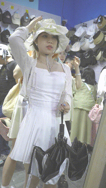 (BC-AA-660)两次抄底喜欢百褶裙的小姐姐❤️超薄肉丝白内(2V)