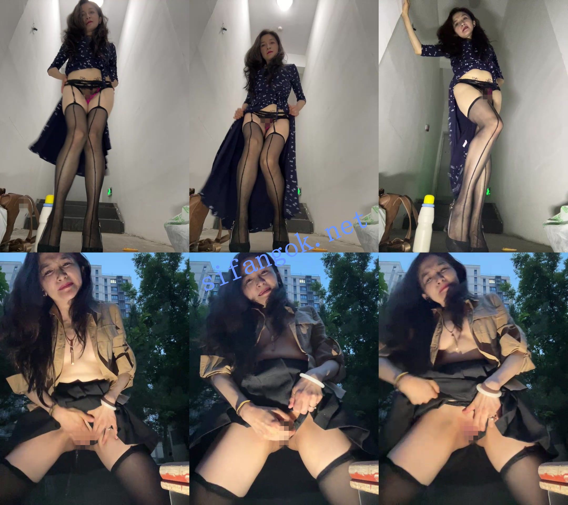 ☑️核弹！极品熟女~20小时~【yinyin326】小区喷水~楼道~树林~