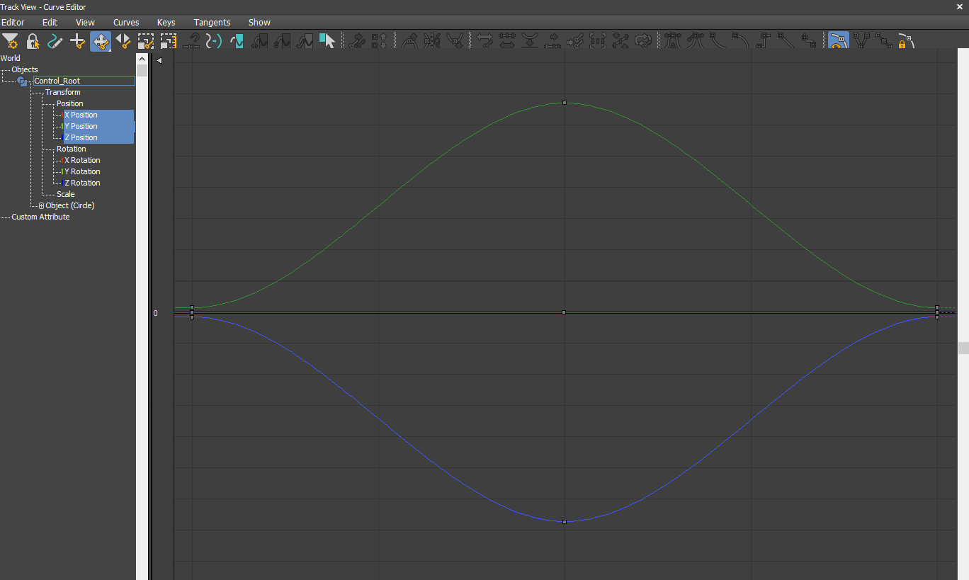3DSMax] Animation curve viewable as offset from reference frame? — polycount