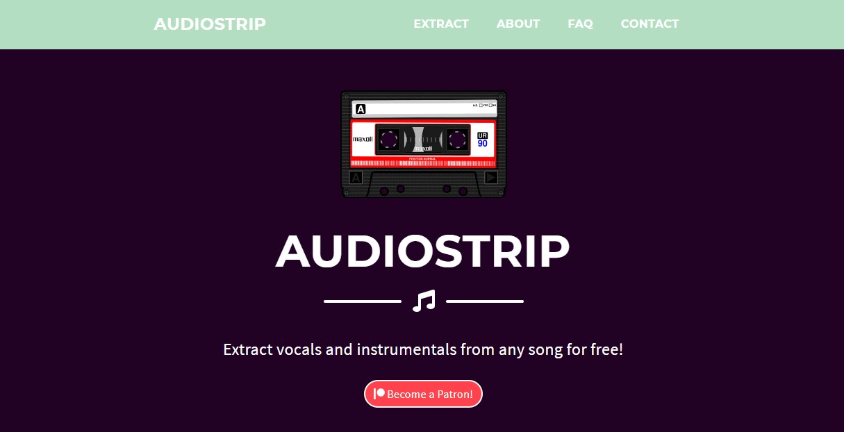 一鍵分離人聲和配樂，製作卡拉OK伴奏！AudioStrip