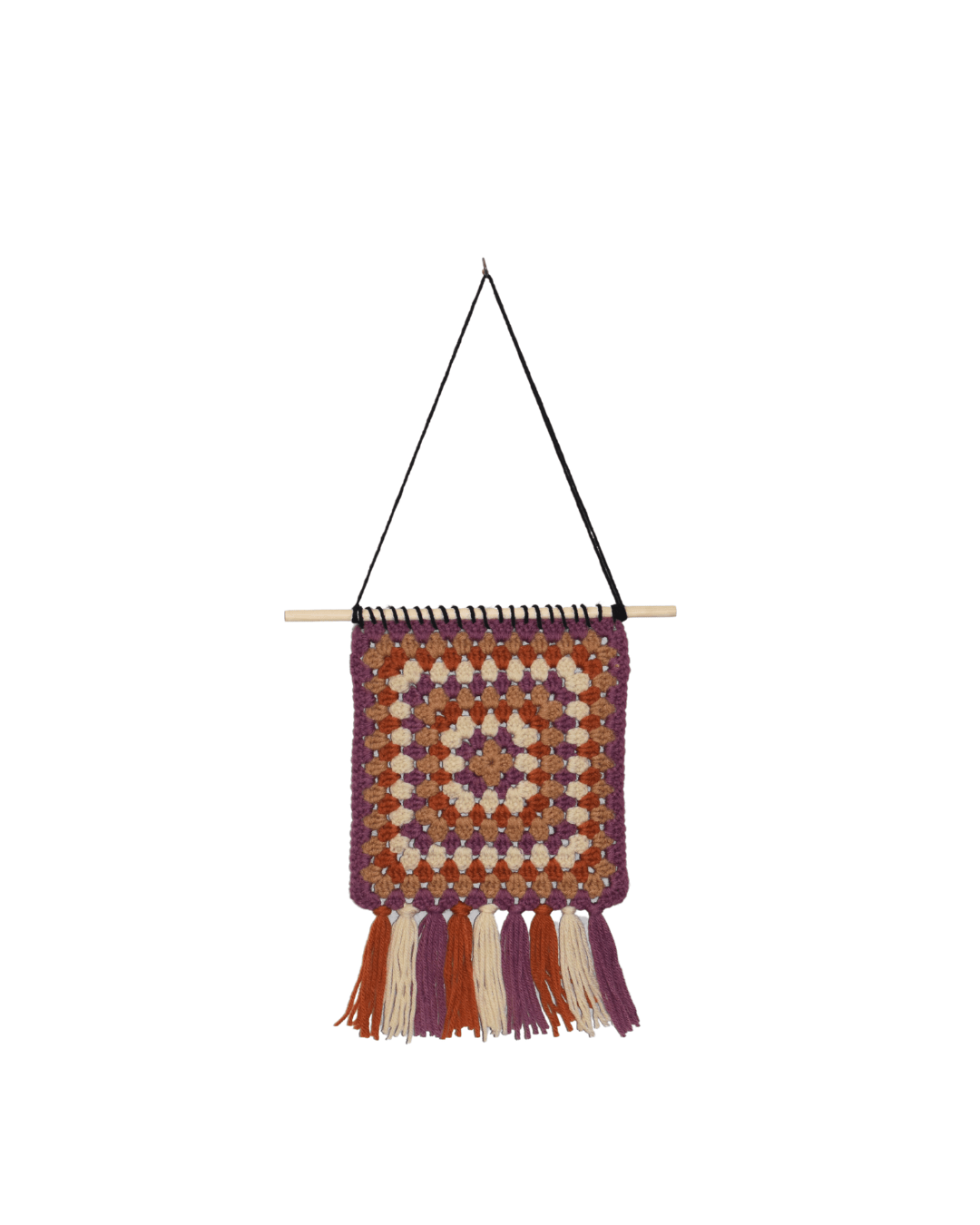 Mulberry Spice Crochet Wall Art