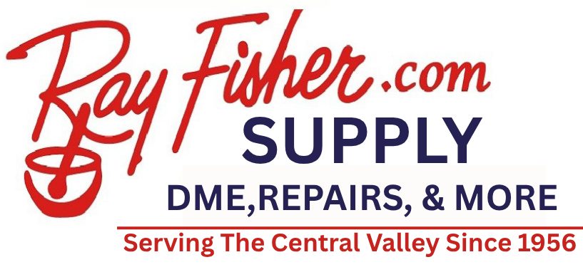 This image shows Ray Fisher Supply's icon. Advertising Durable Medical Equipment, Repairs, & More