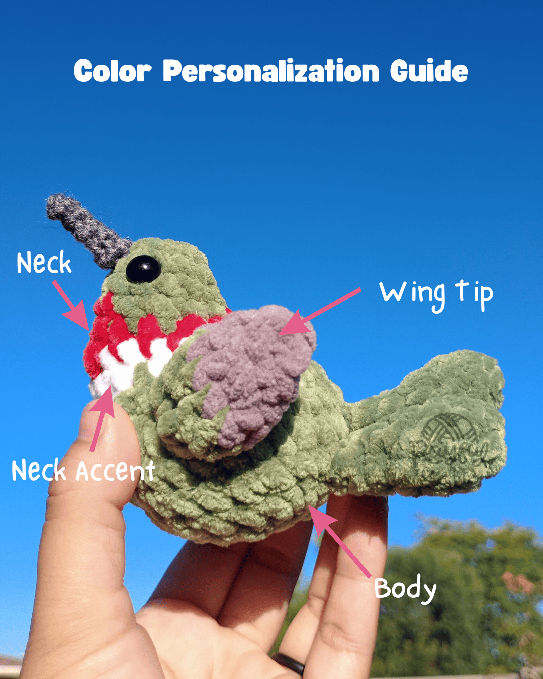 Chunky Hummingbird Plushie