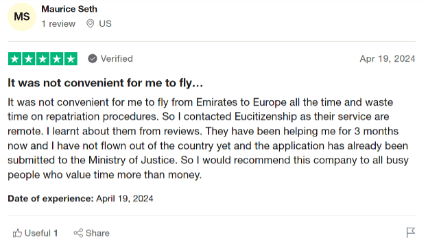Obtaining EU passport at Eucitizensship.com – reviews