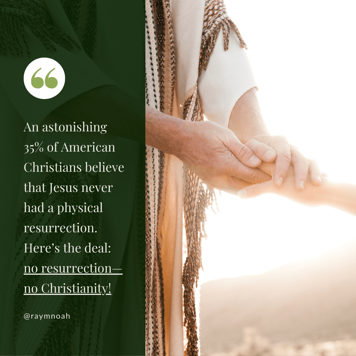 No Resurrection, No Christianity