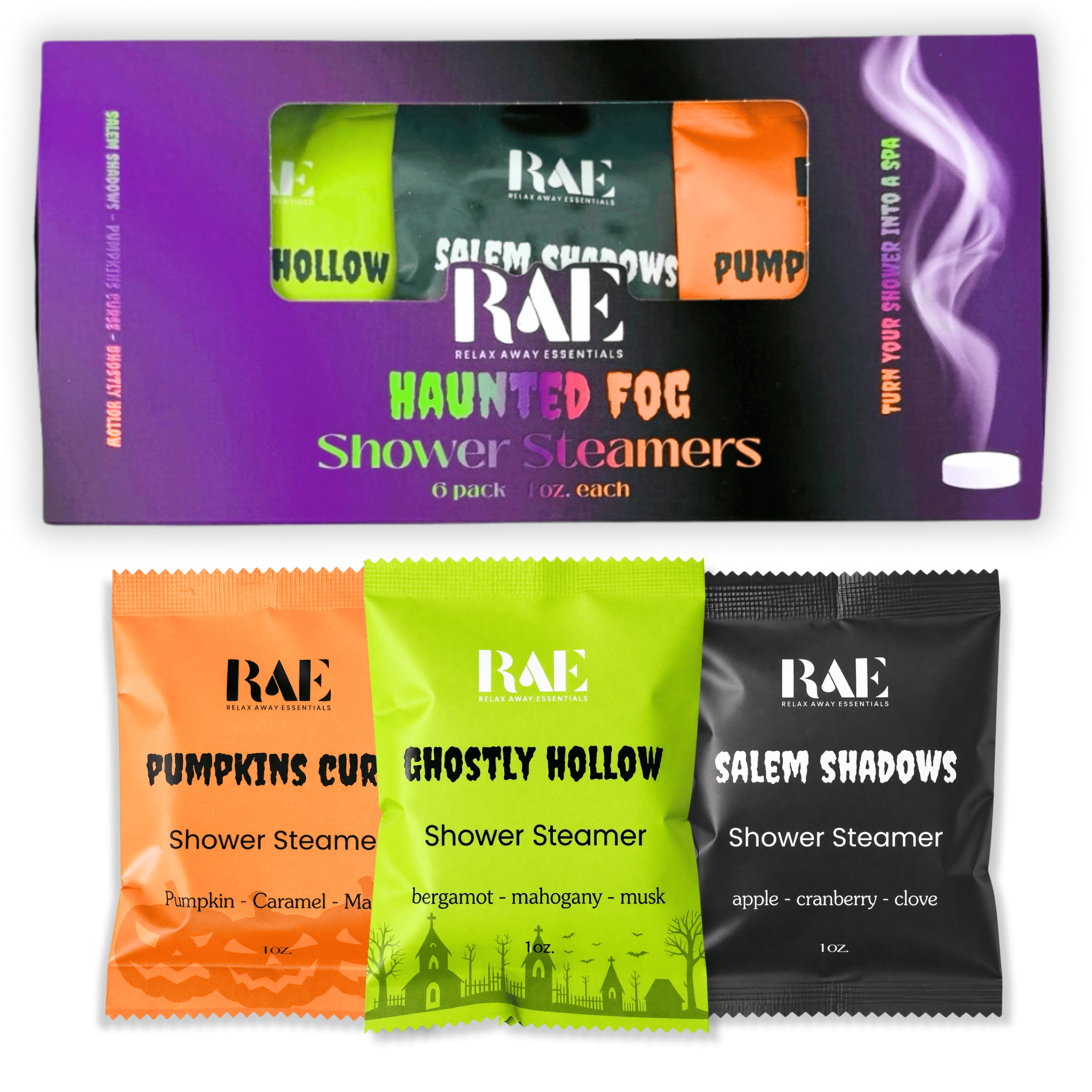 Haunted Fog Halloween Shower Steamers - 6 Pack