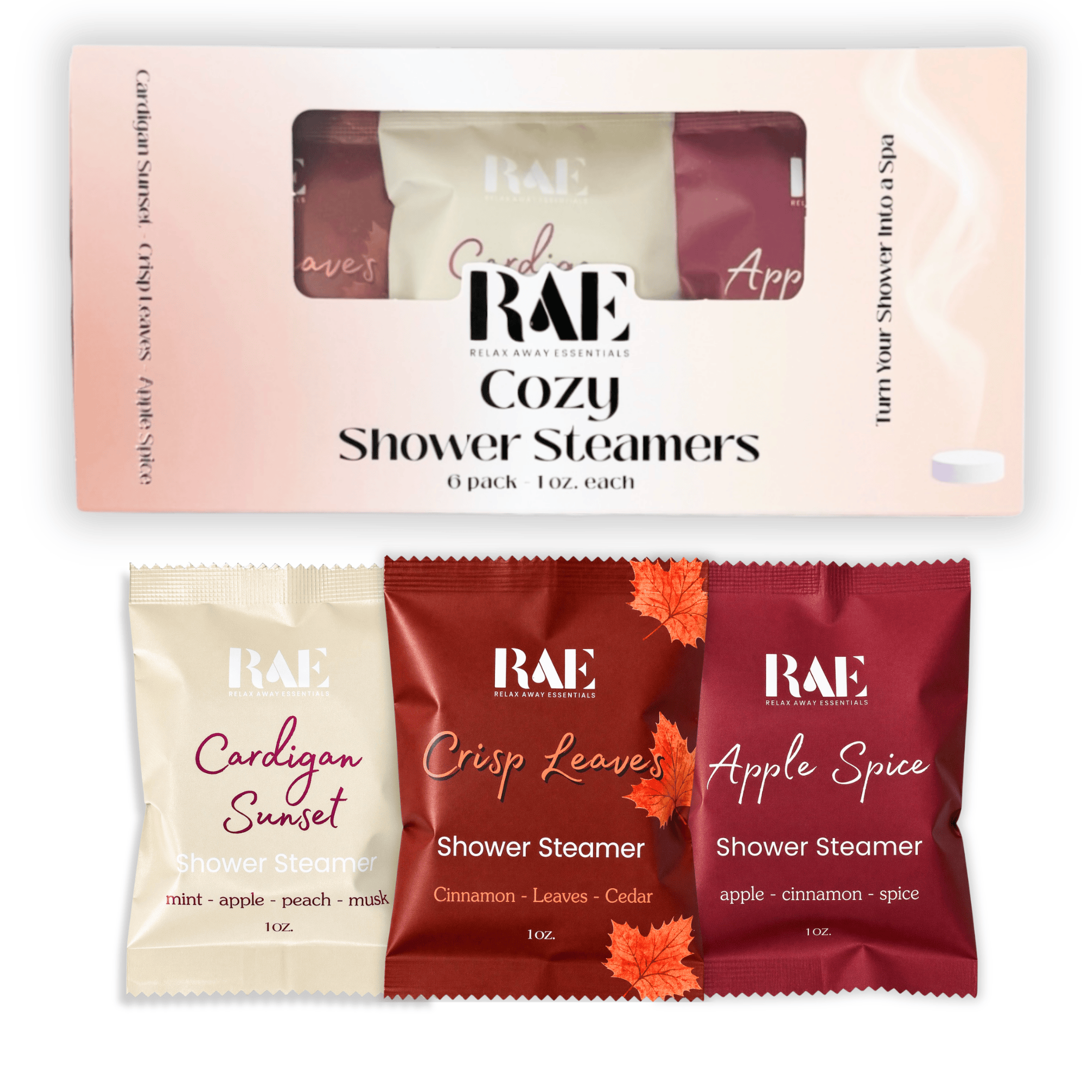 Cozy Shower Steamers - 6 Pack