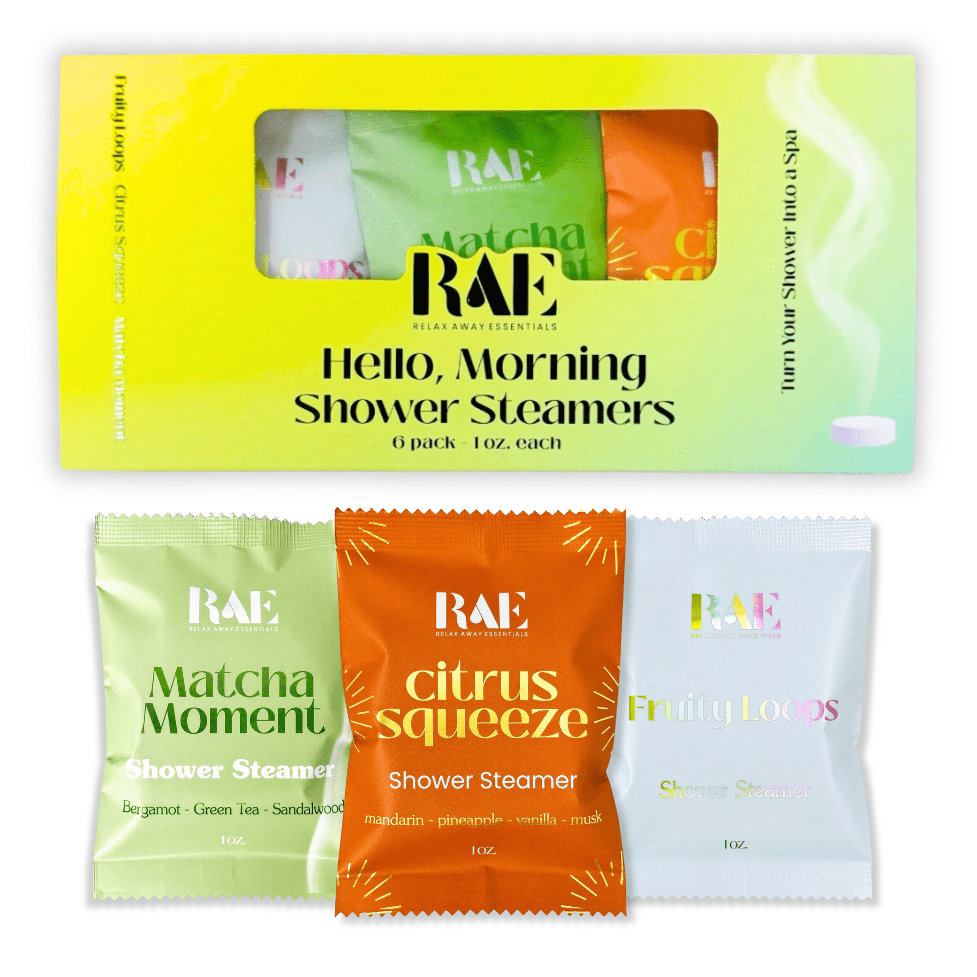 Hello, Morning Shower Steamers - 6 Pack
