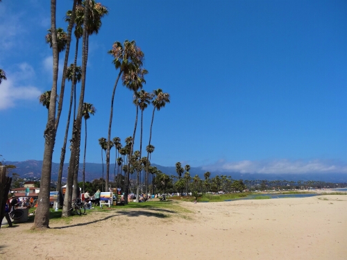 The beach at Santa Barbara, California