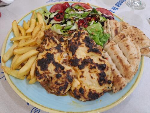 Greek food on Zakynthos