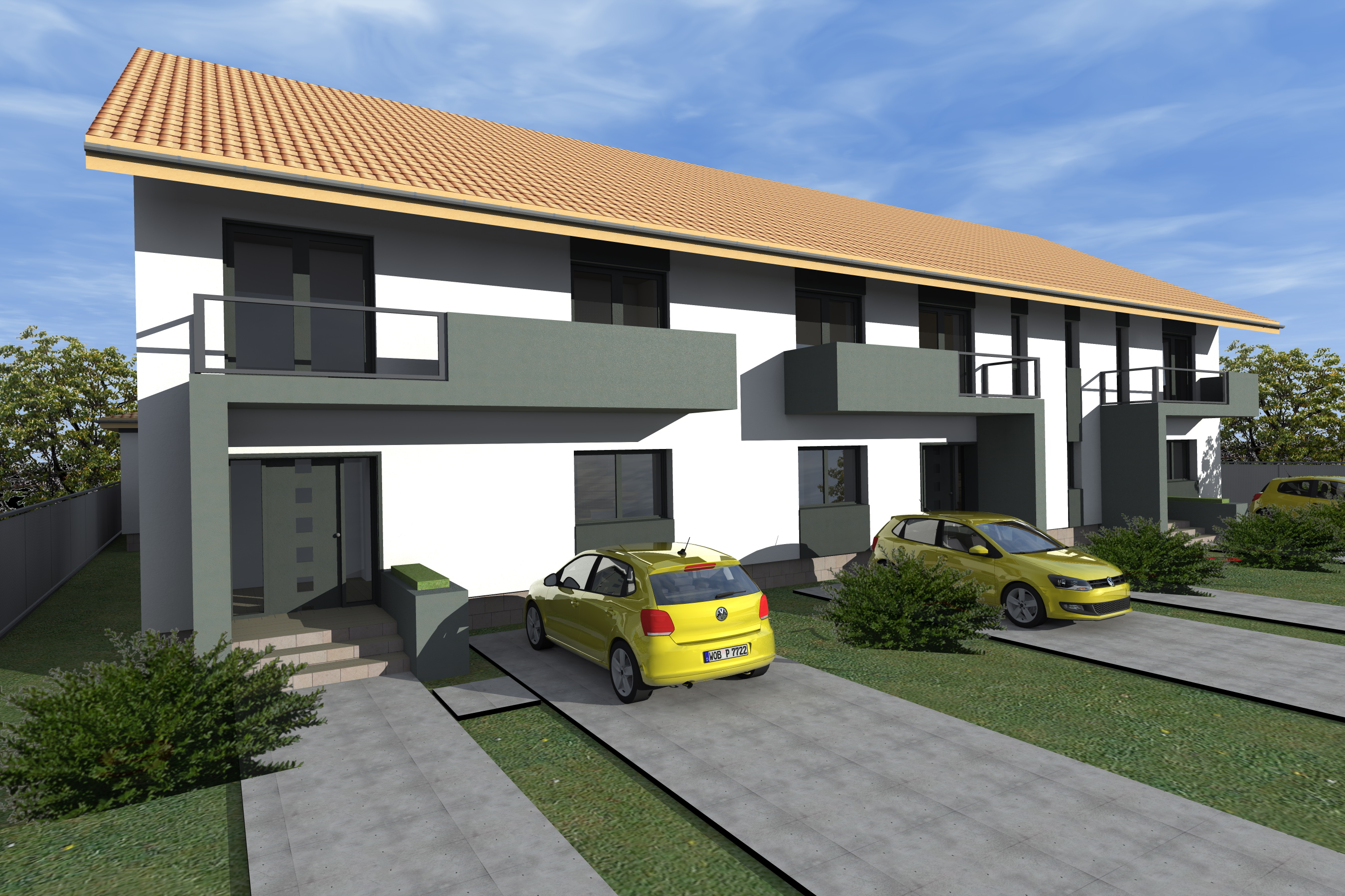 trei locuinte cuplate - Razvan P. Botofan - Birou de arhitectura