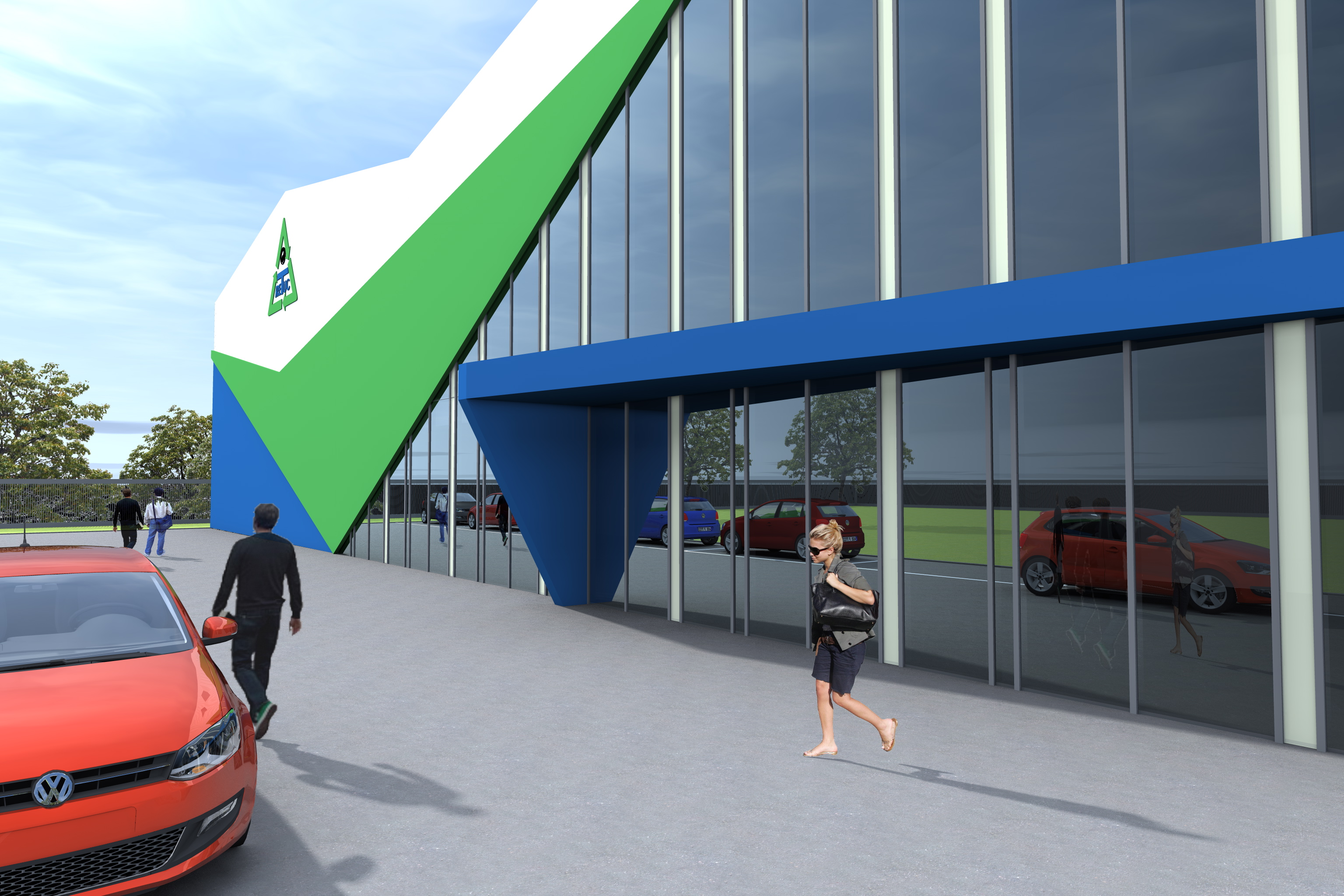 acces modern hala industriala - Razvan P. Botofan - Birou de arhitectura