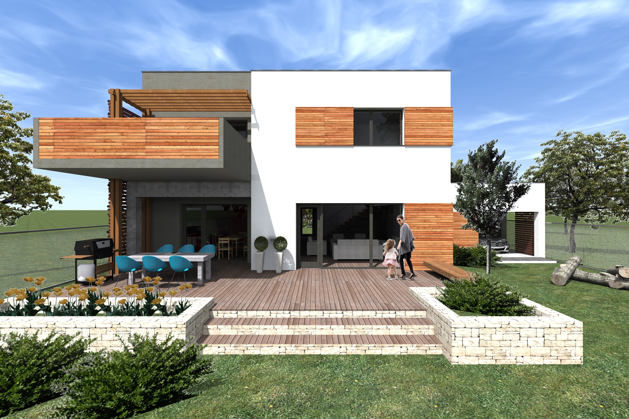 Casa moderna cu etaj-Razvan P. Botofan - Birou de arhitectura Timisoara